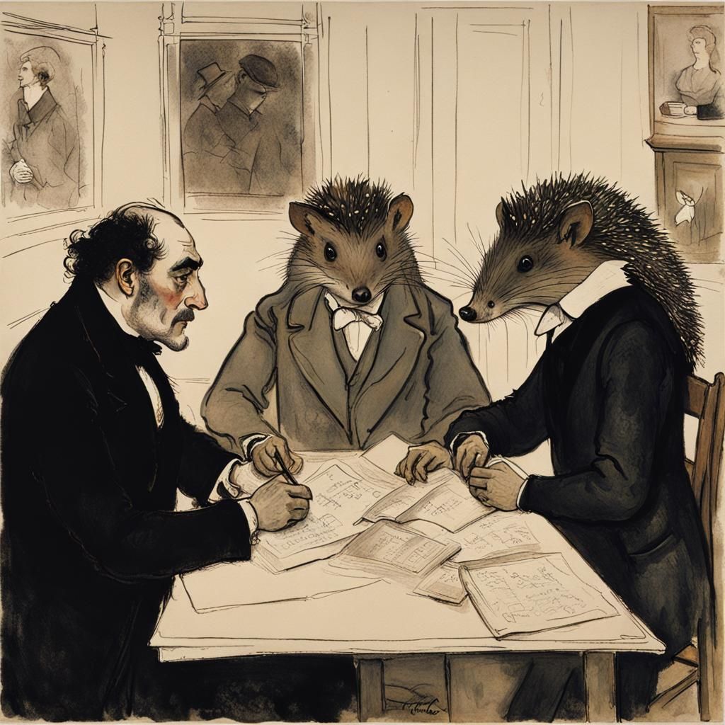 Vampire Postcard in Fauvist Icon Style