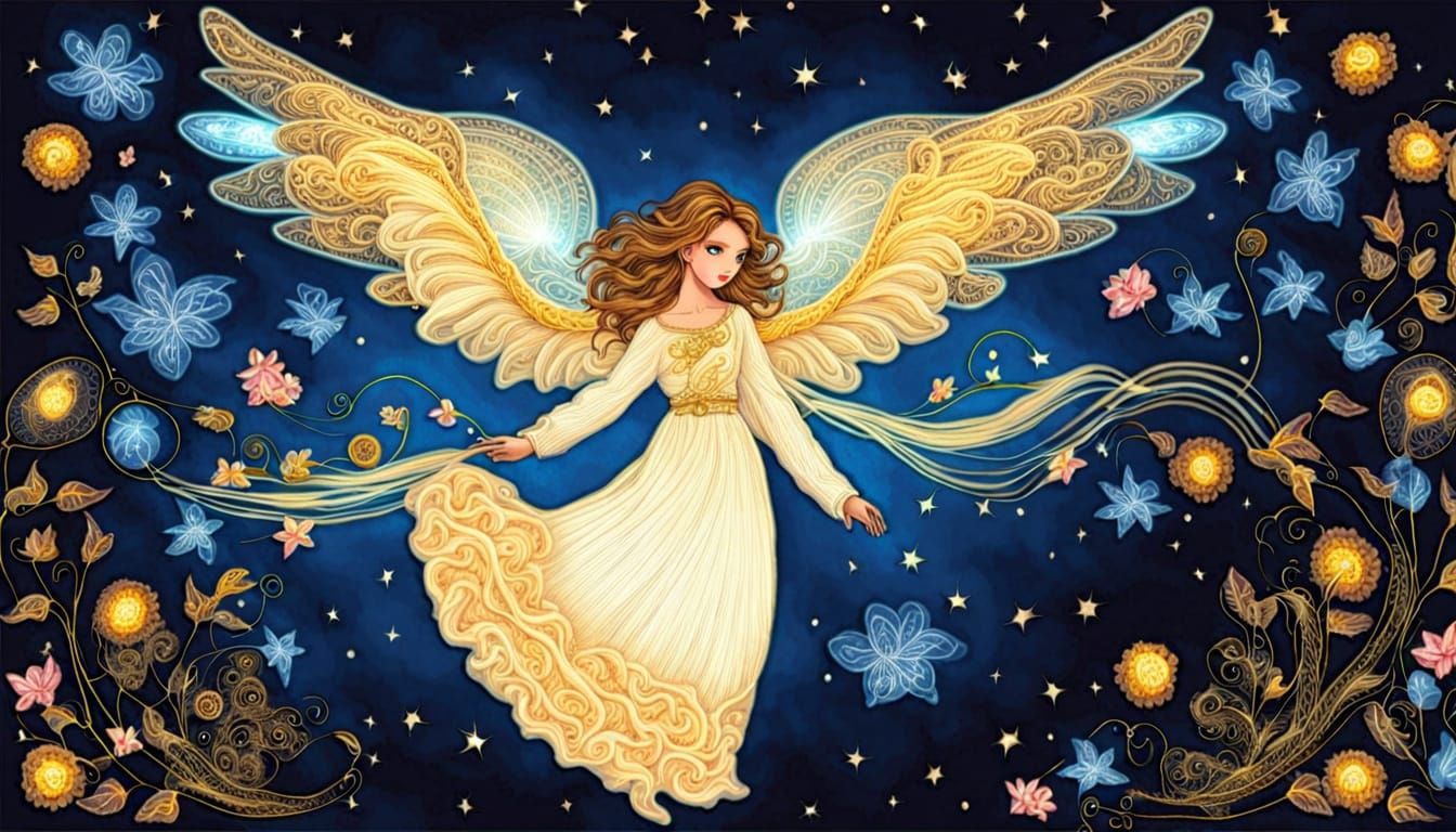 Angel's Flight: A Luminous Embroidered Fantasy