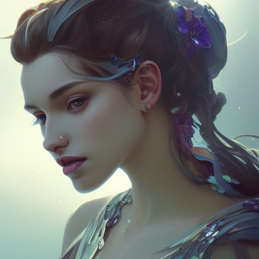 Detailed Portrait of a Beautiful Queen in Digital Art