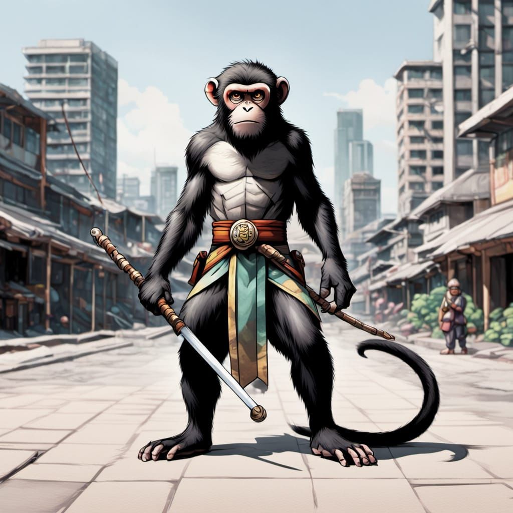 Cel-Shaded Hero in Defiant Pose