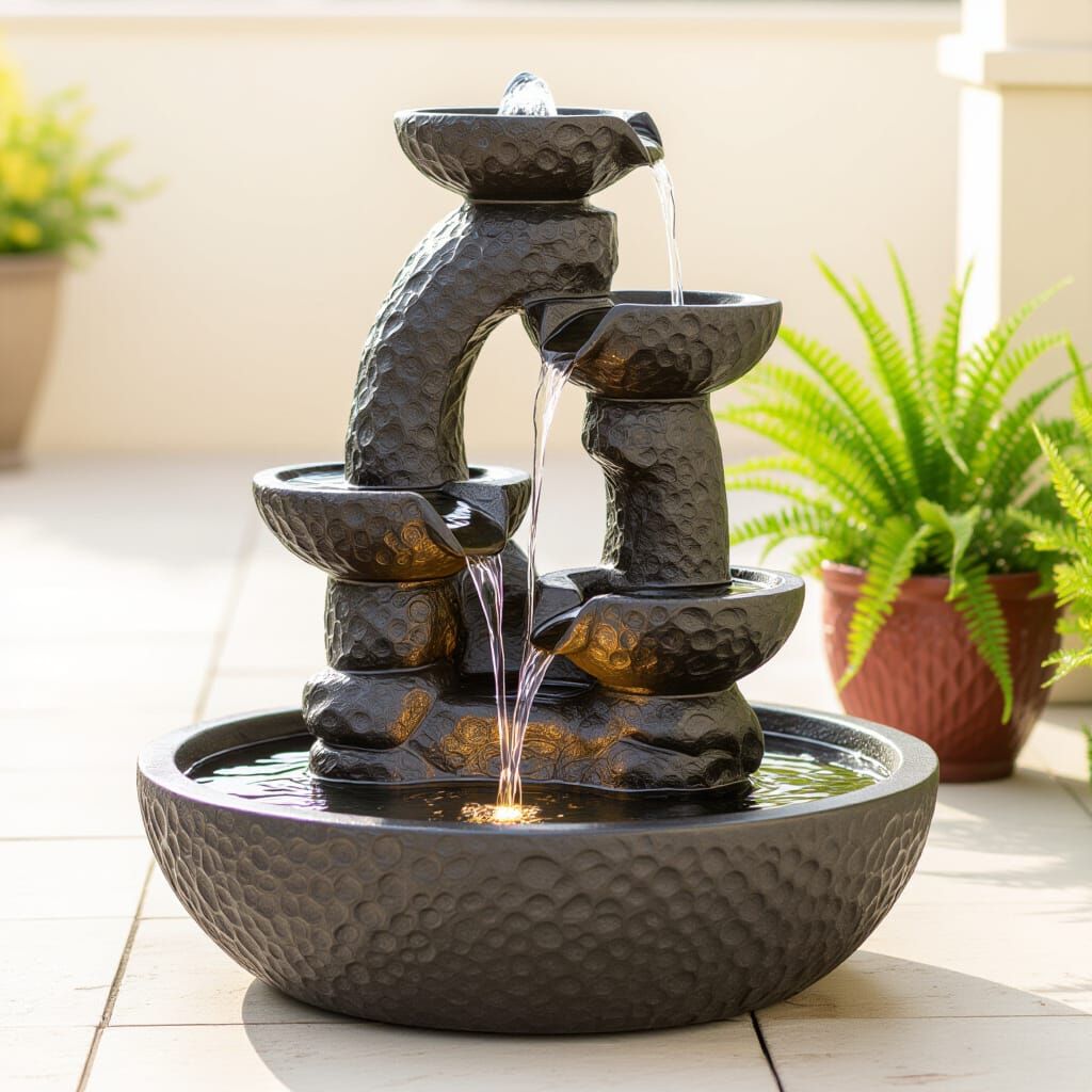 Garden Lava Fountain: Unique Water Feature