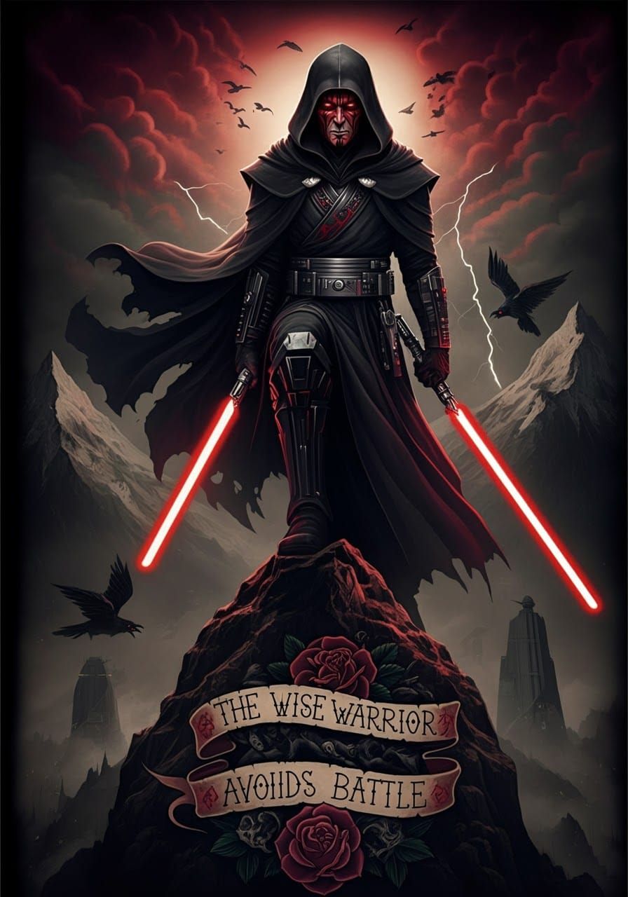 Sith Lord as Sailor Jerry Tattoo Design