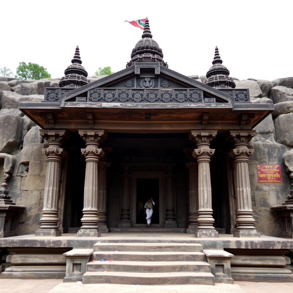 The kalaisa tempel in the Ellora caves maharashtra