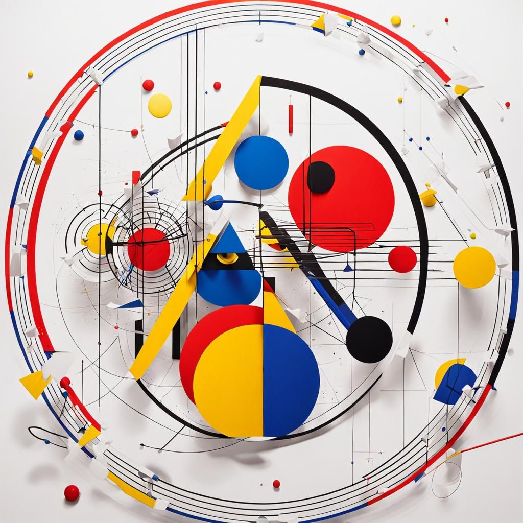 Geometric Abstraction in Bauhaus Style