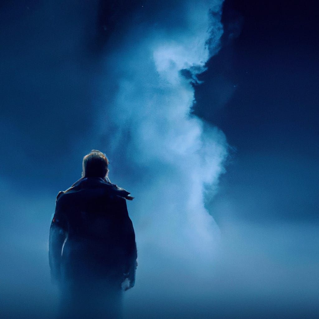 Cinematic Still: Quest for Peace in Darkness