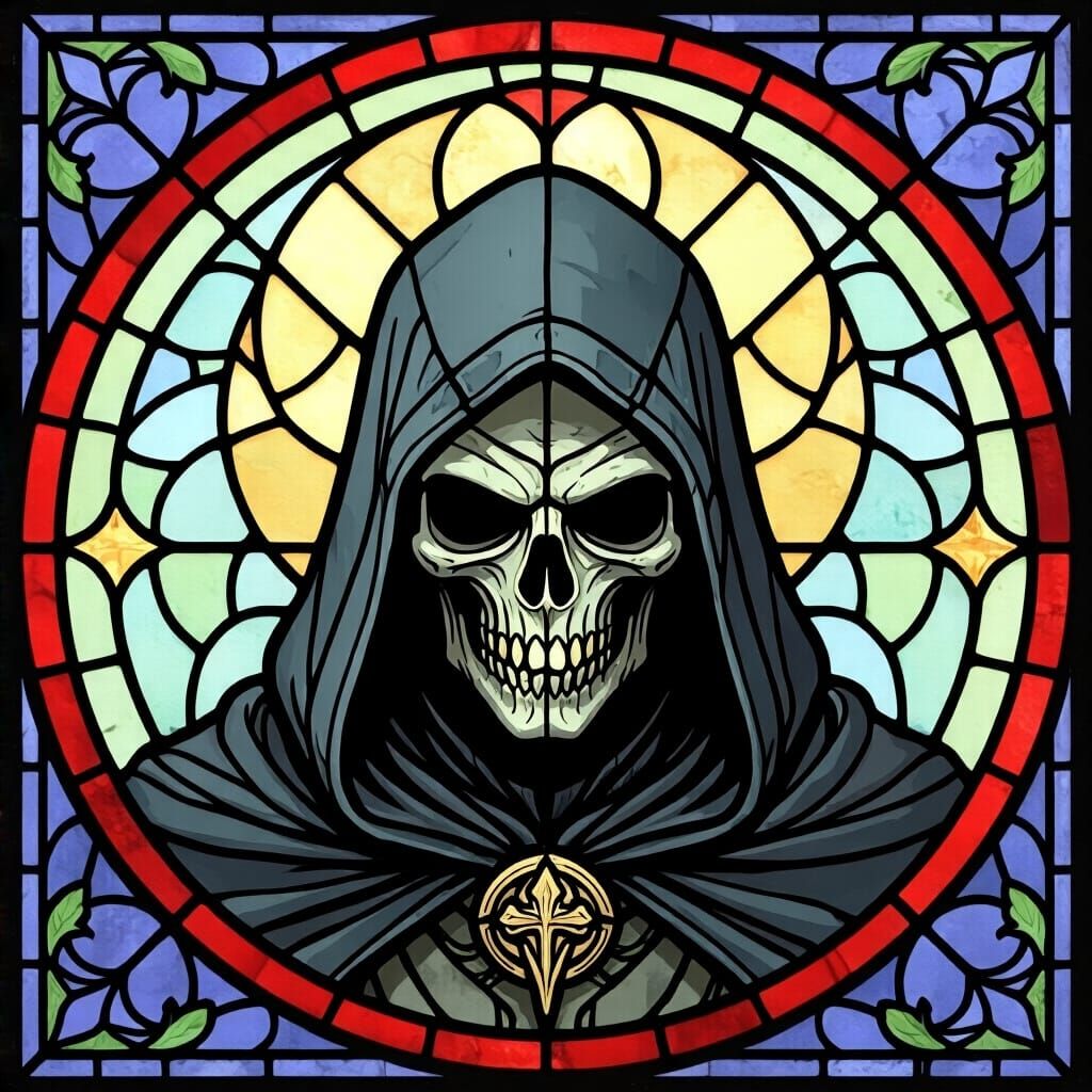 Grimdark Stained Glass Window