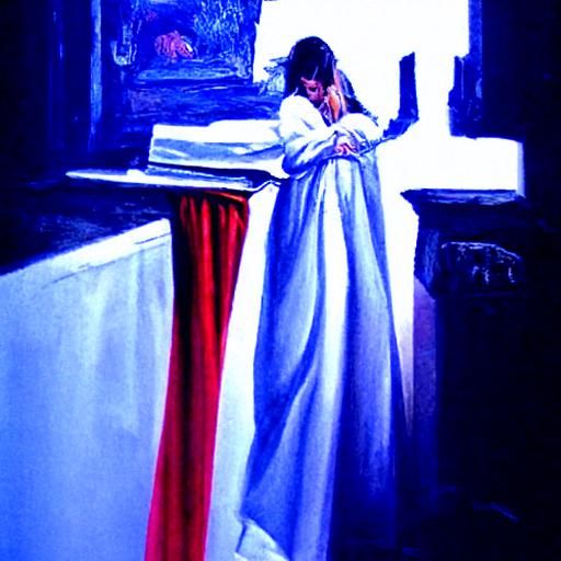Contemplative Prayer as Oil Painting