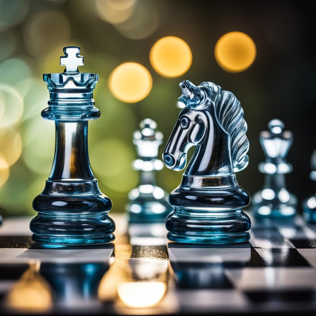 Glass Chess Pieces in Professional Photography