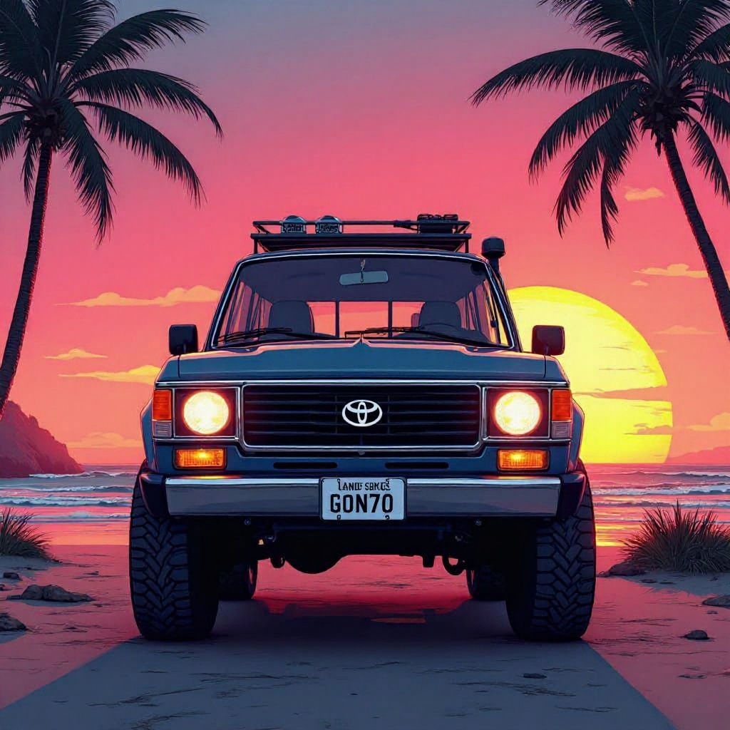 Vice City Land Cruiser in GTA Art Style