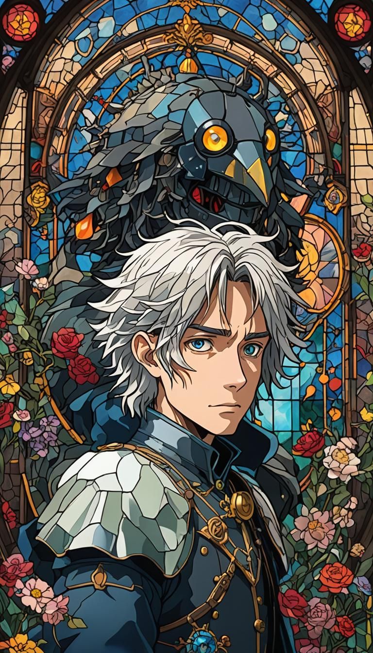 Stained Glass Howl's Moving Castle