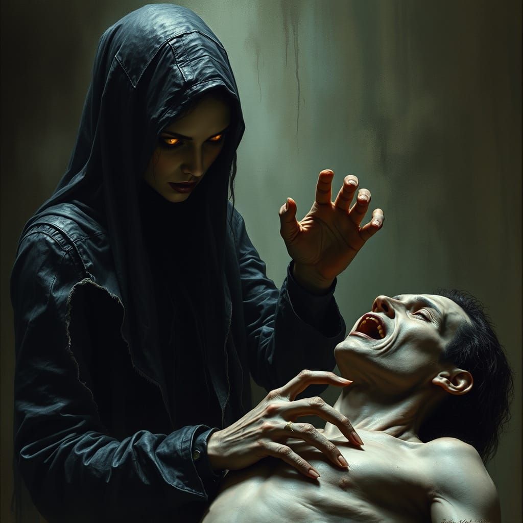 Dark Figure Extracts Information in Haunting Realm