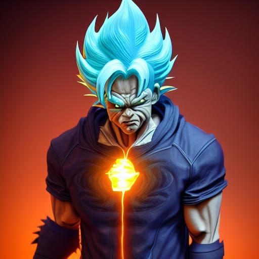 Biopunk Portrait: Elemental Rage in Hyperrealism