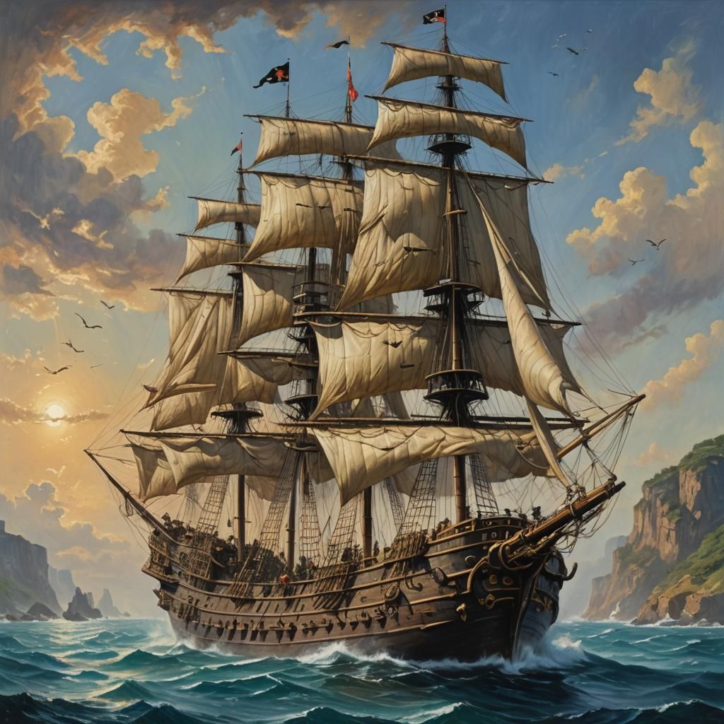 A gemini pirate ship