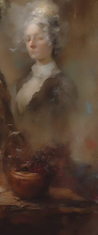 <lora:Foggy water:1.0> <lora:Classical study:1.0> woman