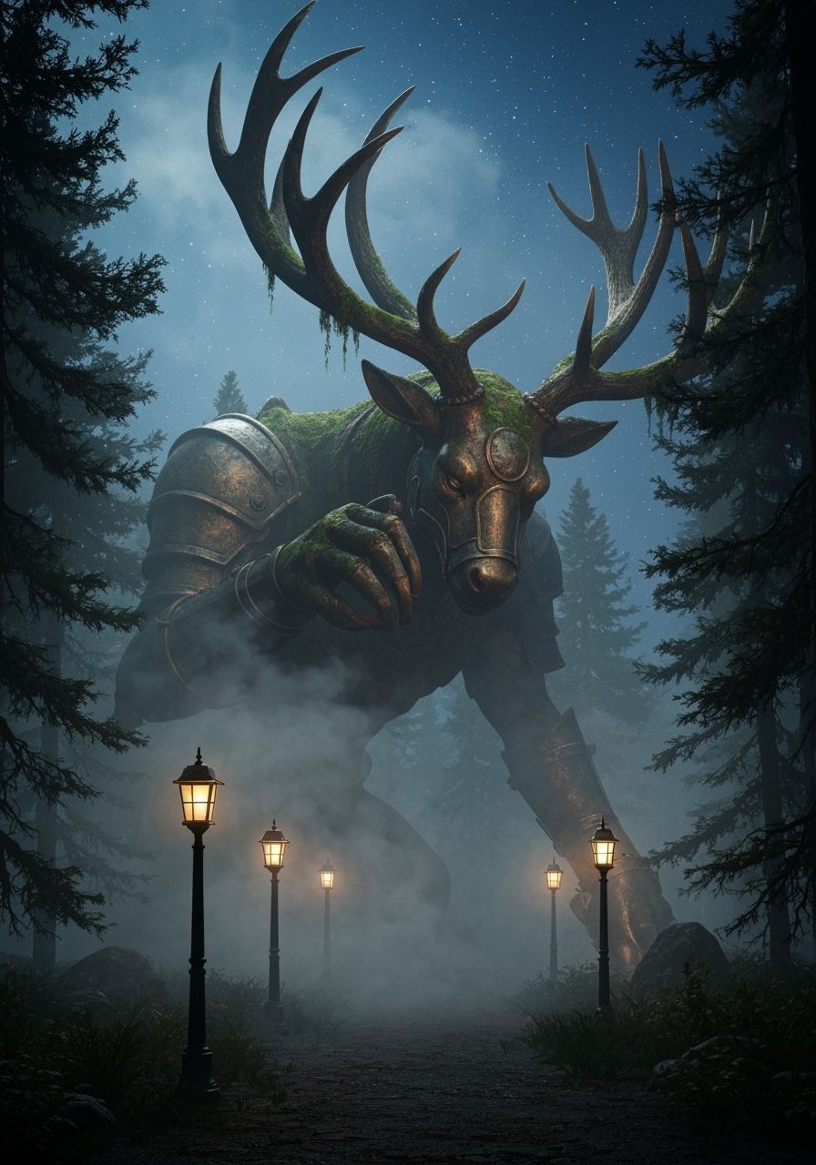 Guardian Lights Lanterns in Ancient Mist