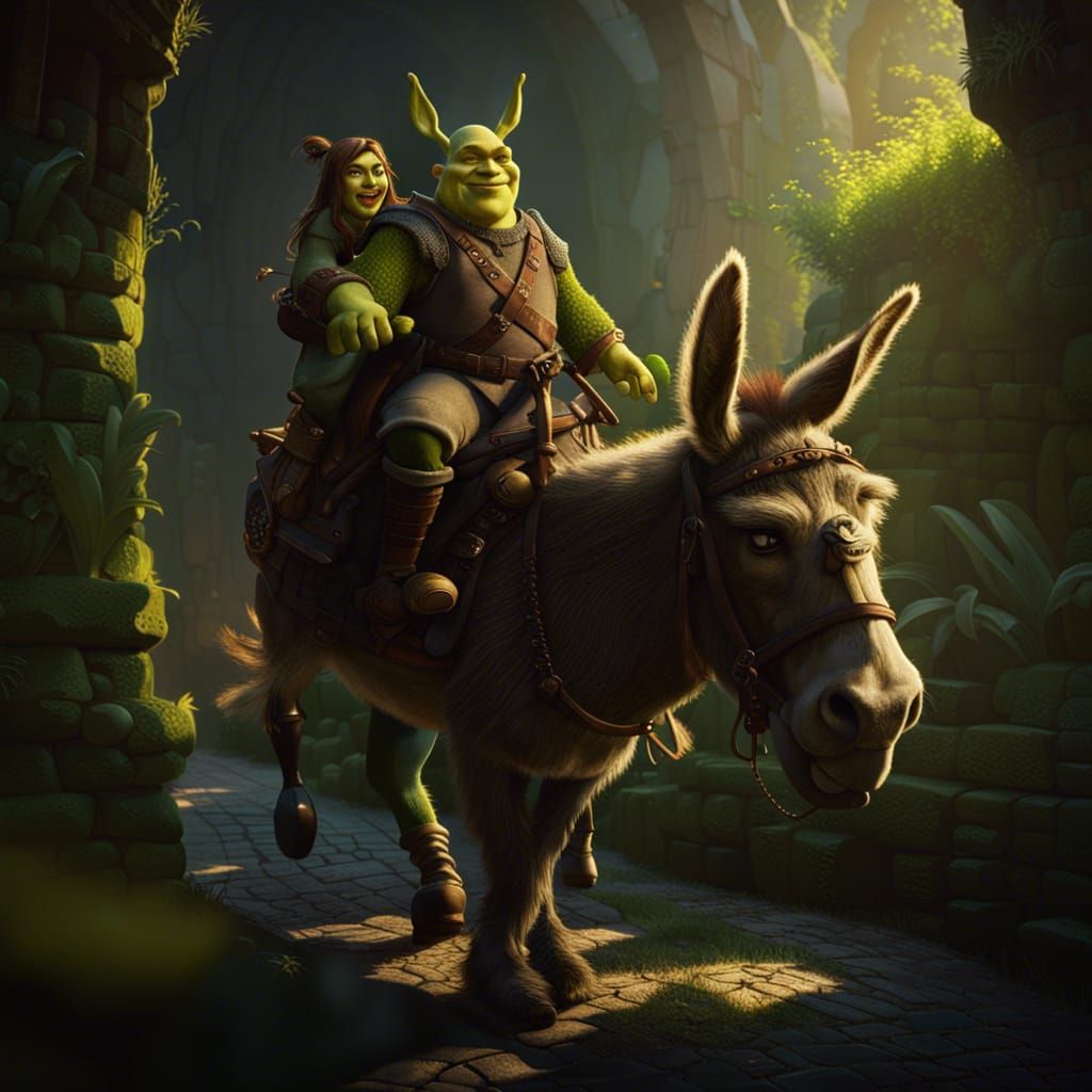 Shrek and Donkey: Dark Fantasy Masterpiece