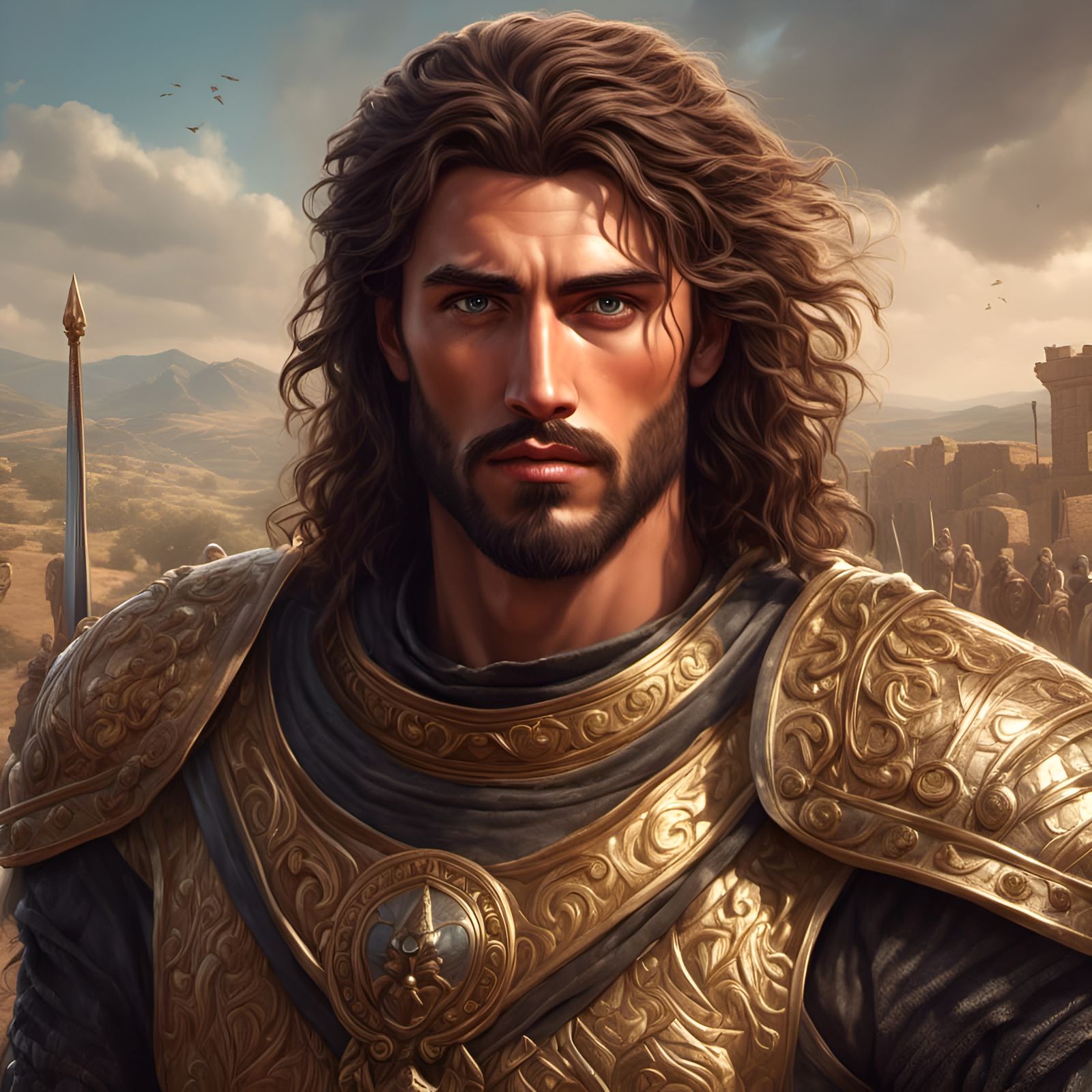 Majestic Portrait of Hector of Troy