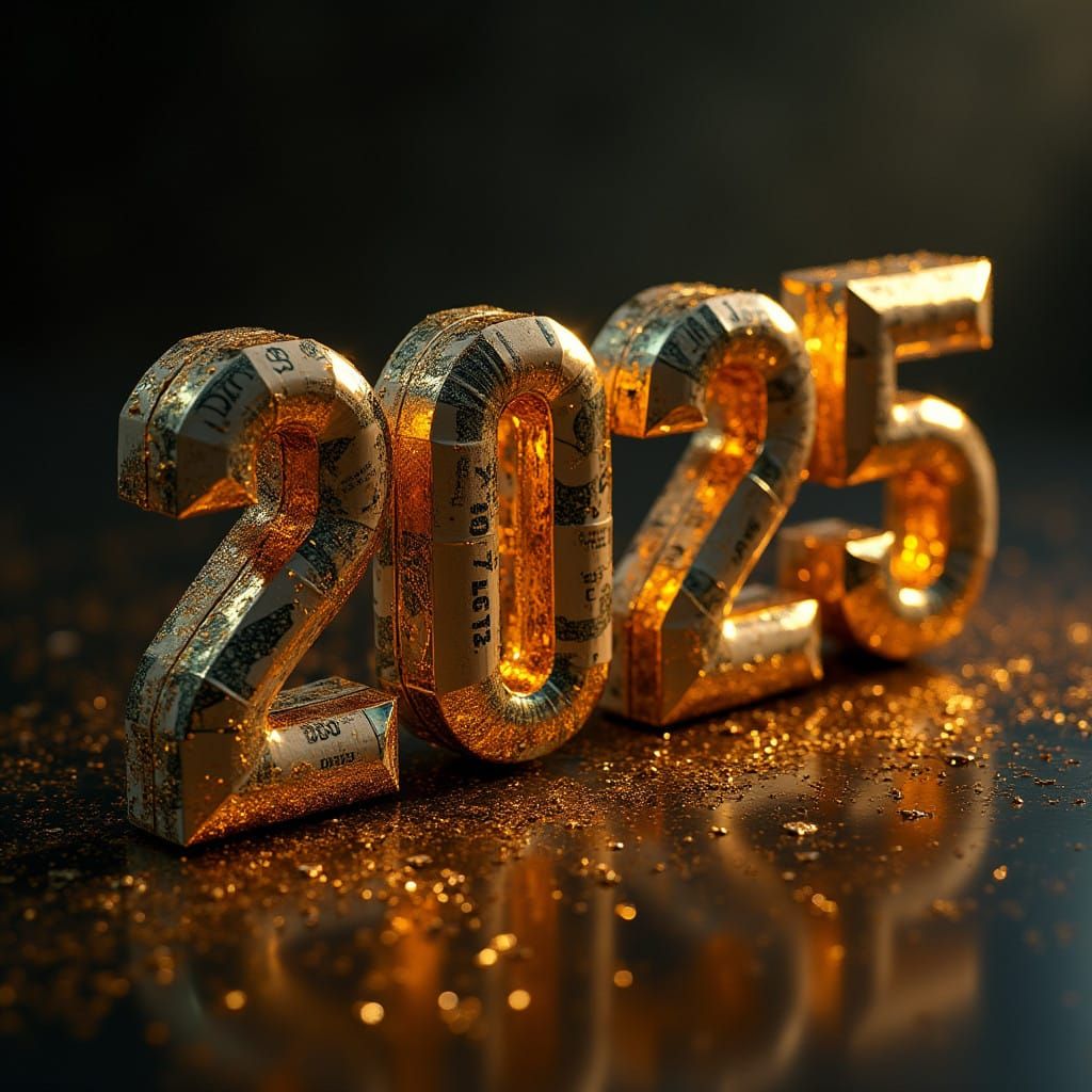 Cinematic Typography Masterpiece: Golden Monopoly Money and....