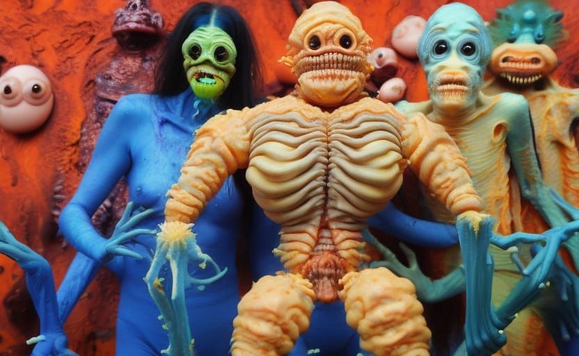 Mutated Biological Experiment in Cronenberg Style