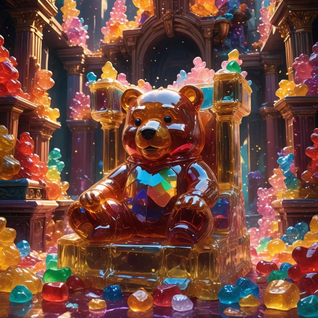 Gummy Bear King in Candy Kingdom