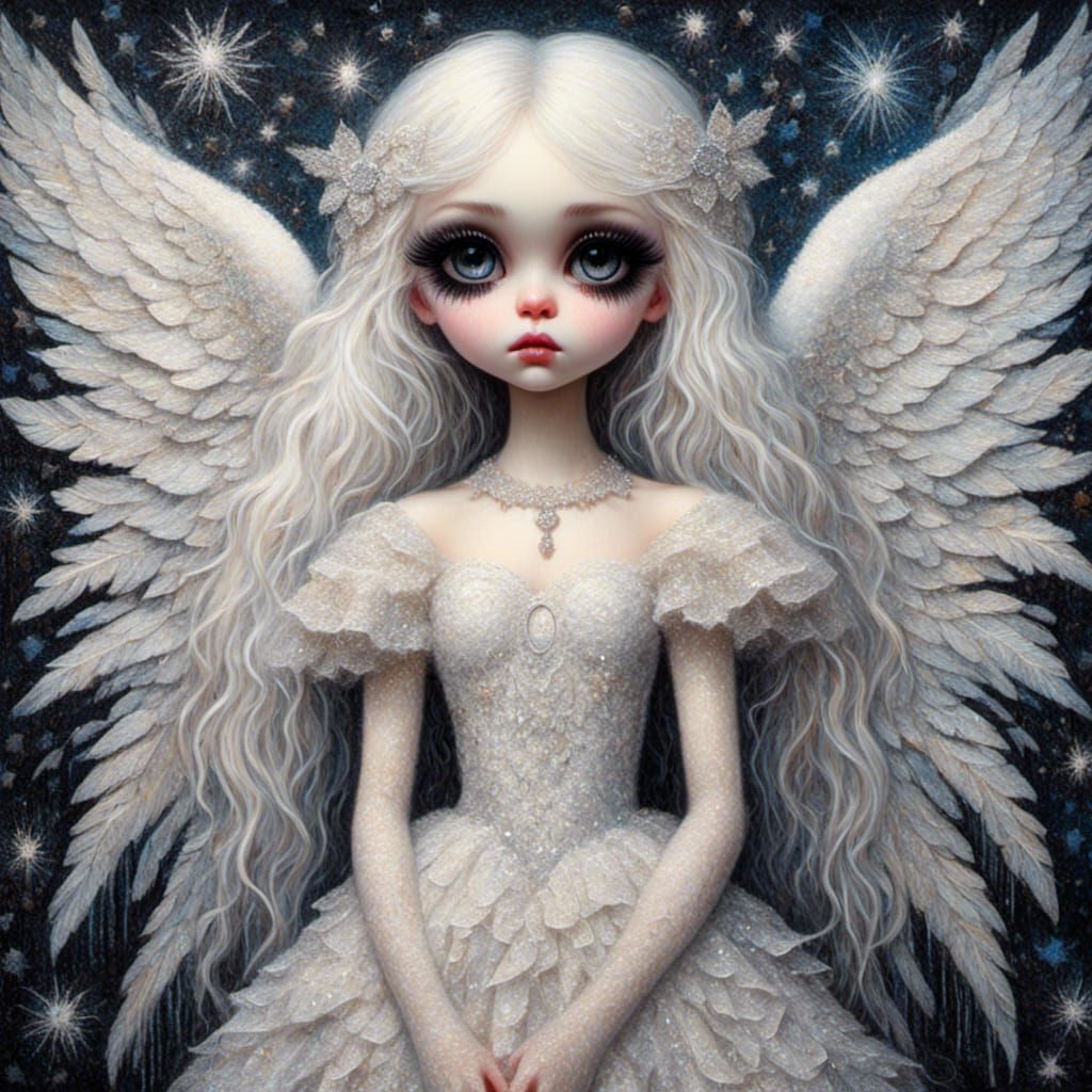 <lora:A Pretty Doll:1.0>pointillism, glittering, sparkling, ...