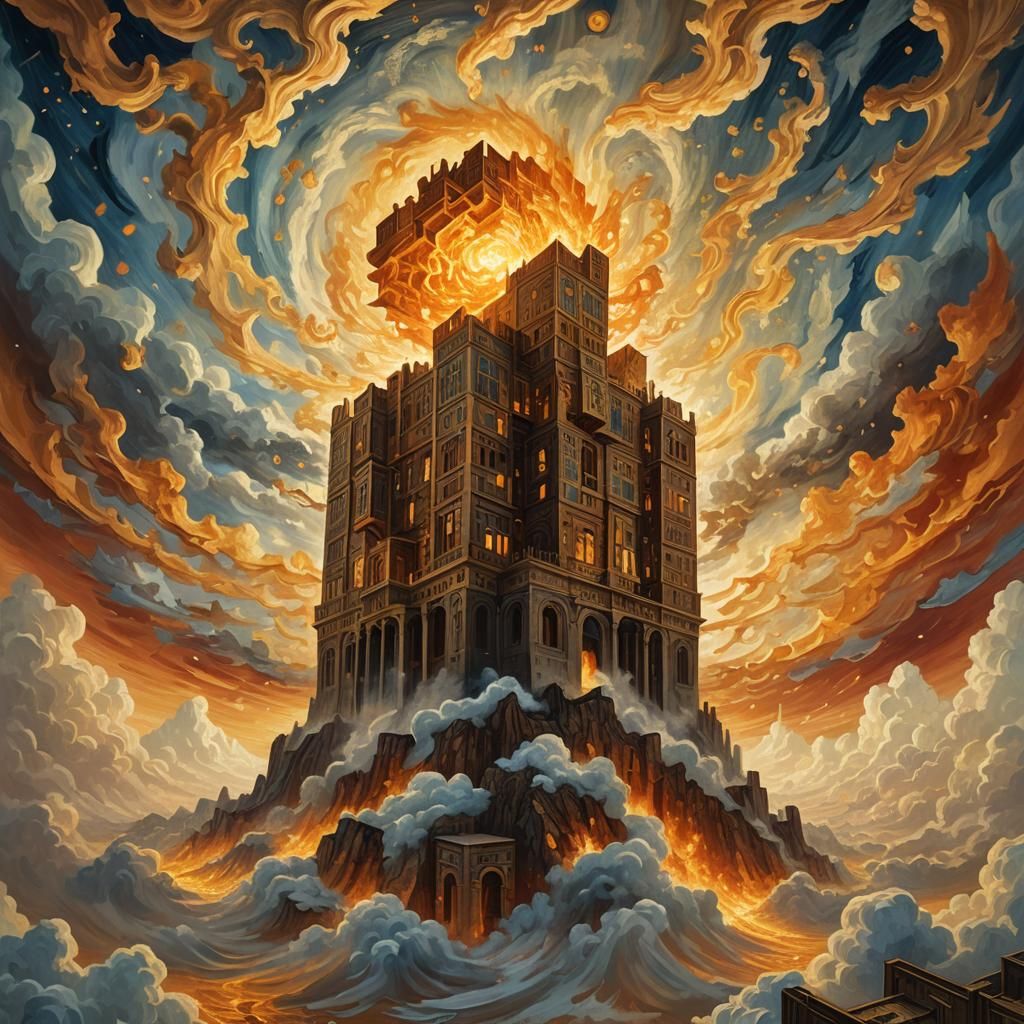Apocalyptic New Jerusalem: Surreal Digital Art