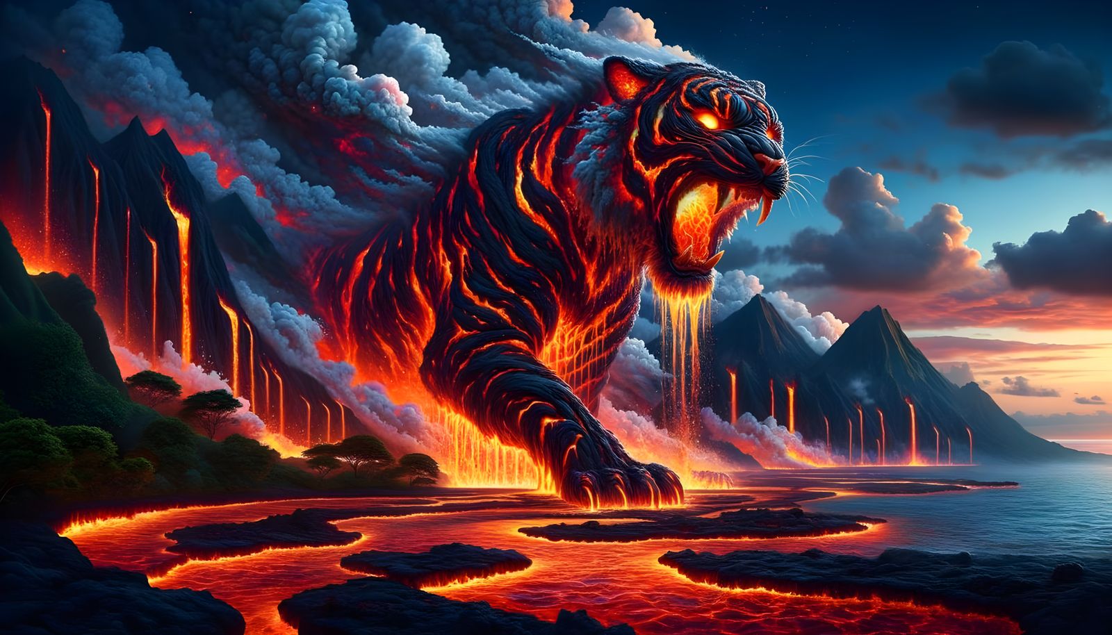 Eruptions of a Siberian Tiger