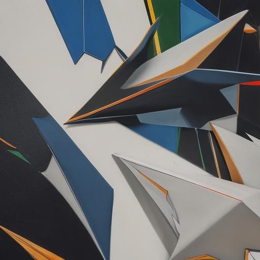 Geometric Portrait of an Adult Female