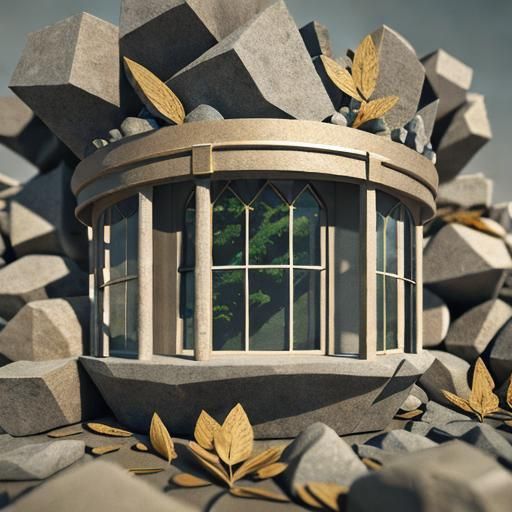 Surreal Jewelry Made of Stone and Bronze