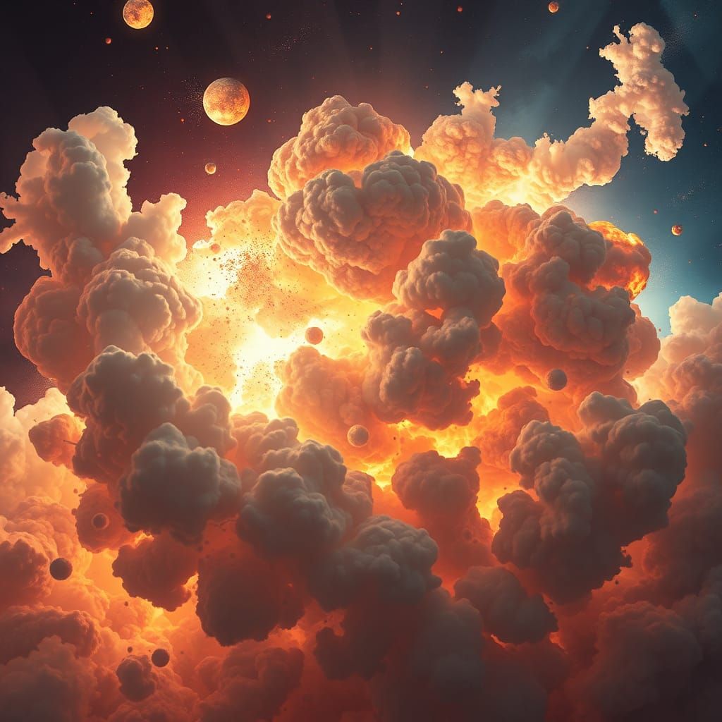 MarshmallowPunk Big Bang in Dramatic Concept Art Style