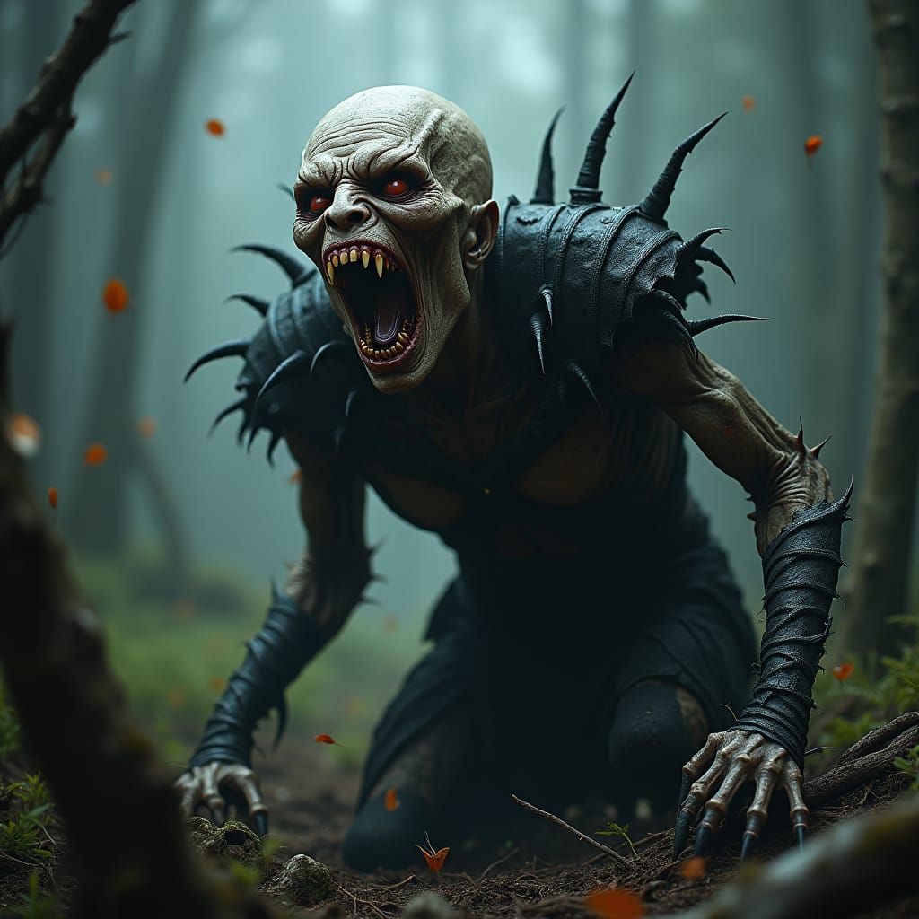 absolutely disgusting, huge, creature, rotting, screaming, t...