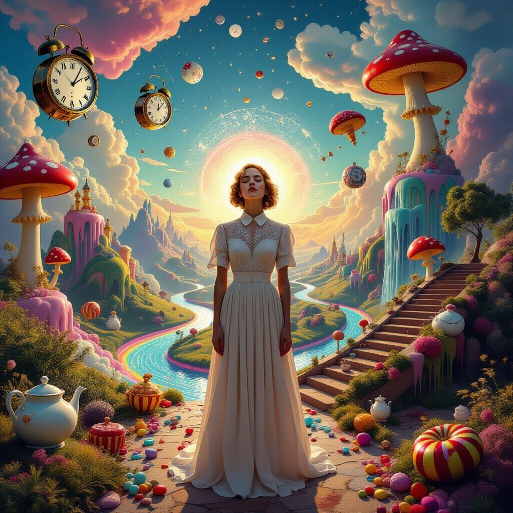 Surreal Dreamscape: Imagination Aura, Whimsical World
