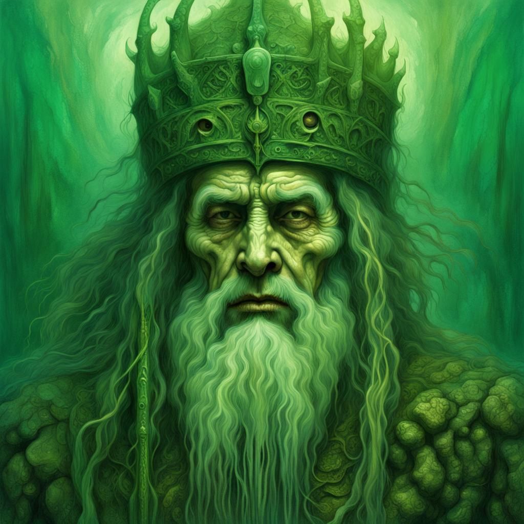 Underwater Viking Lich King Portrait