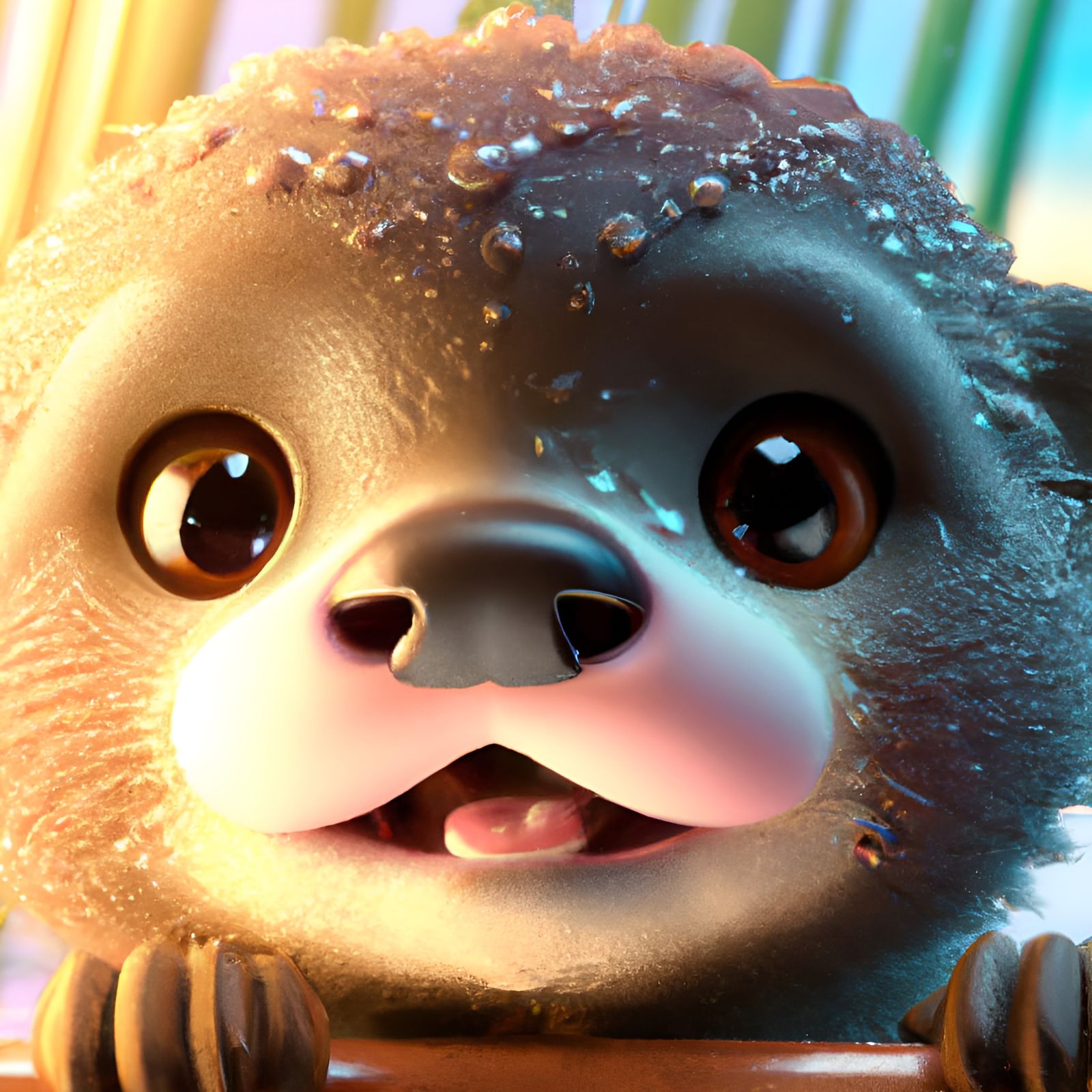 Adorable Otter Funko Pop in 3D