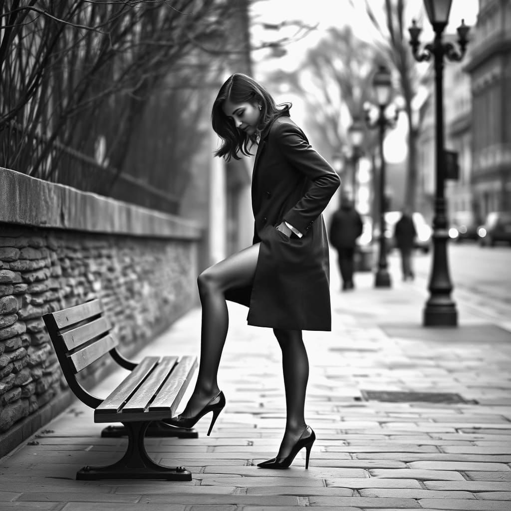 Elegant Tamil Indian Woman in High-Fashion Attire