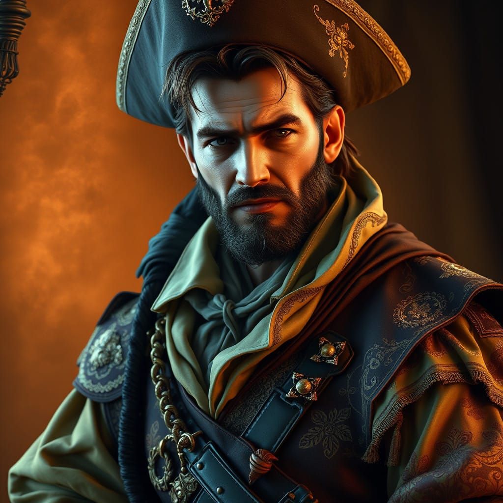 Ethereal Fantasy Captain in Ornate Regalia