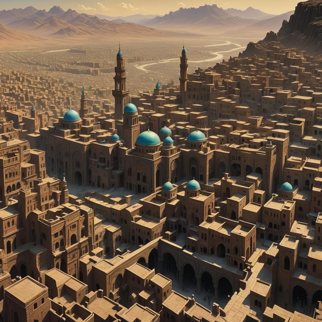 Old Sana'a: Whimsical Middle Eastern Cityscape