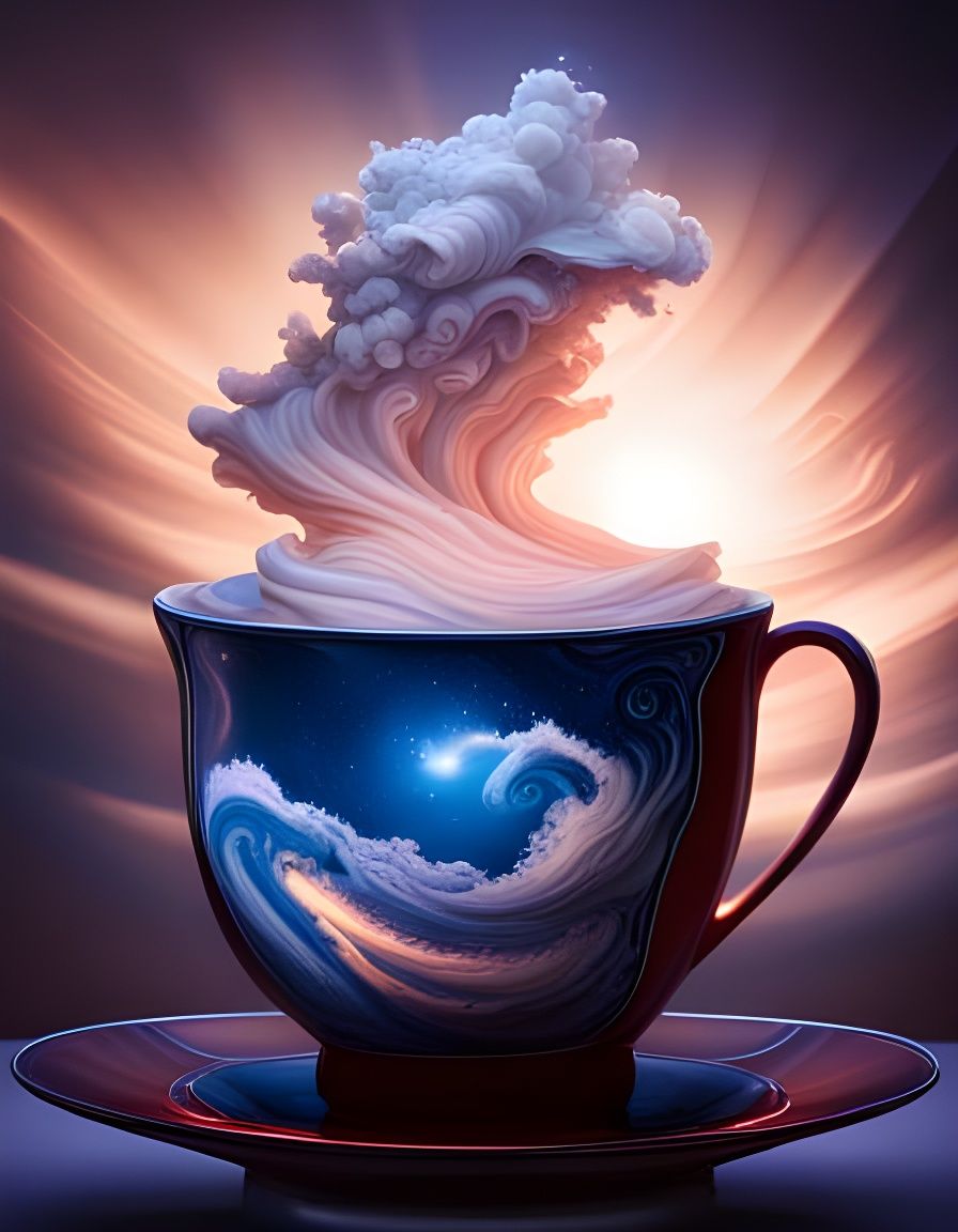 Storm in a Teacup: Hyperdetailed 3D Digital Art