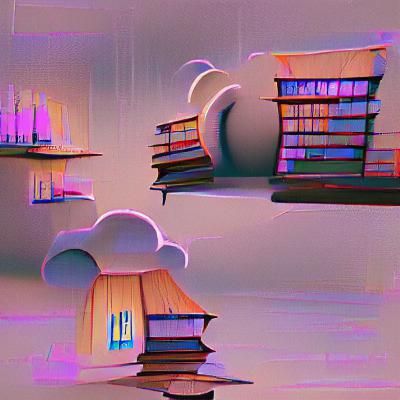 Dark Academia Library in a Fantasy World