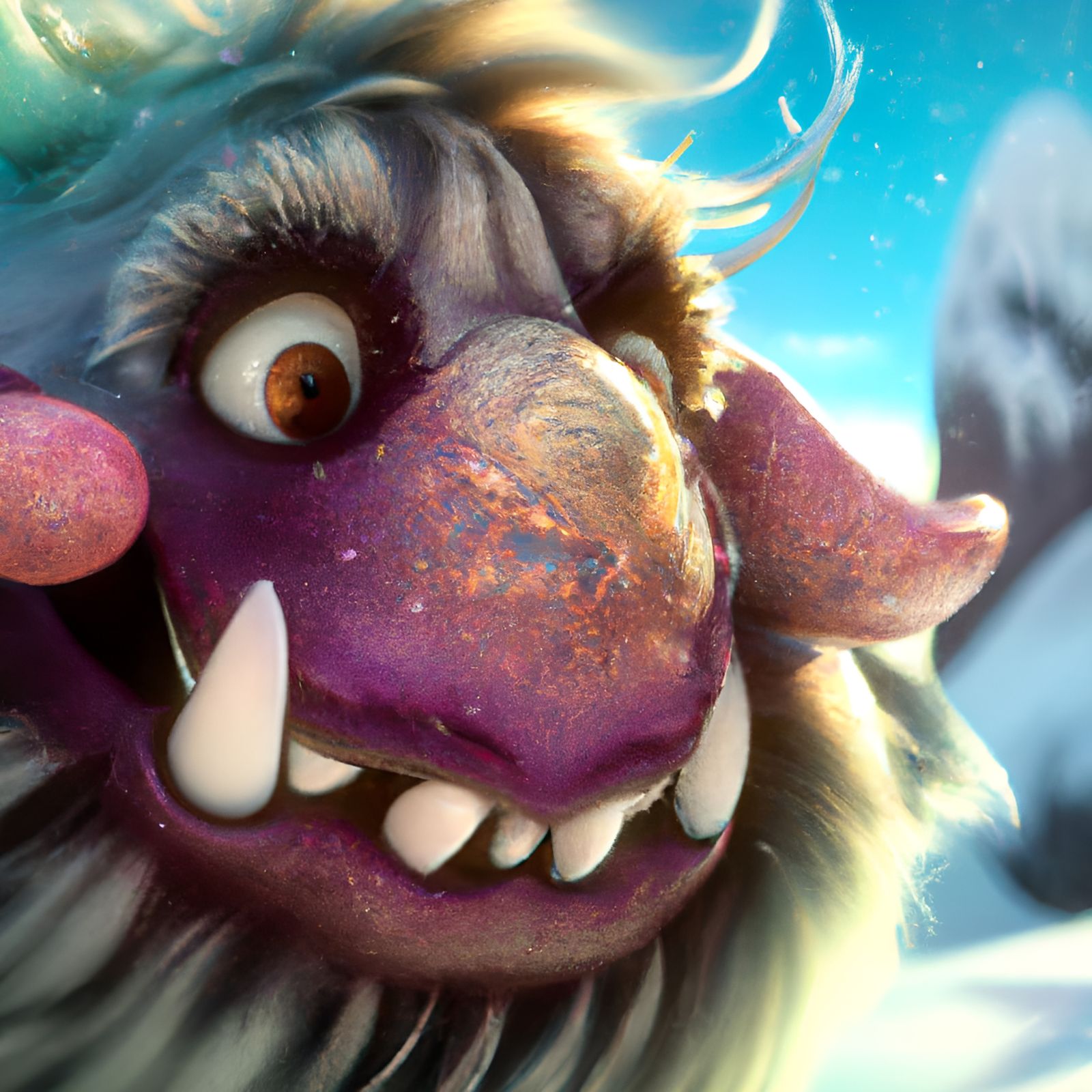 Mammot From My Singing Monsters: 3D Render