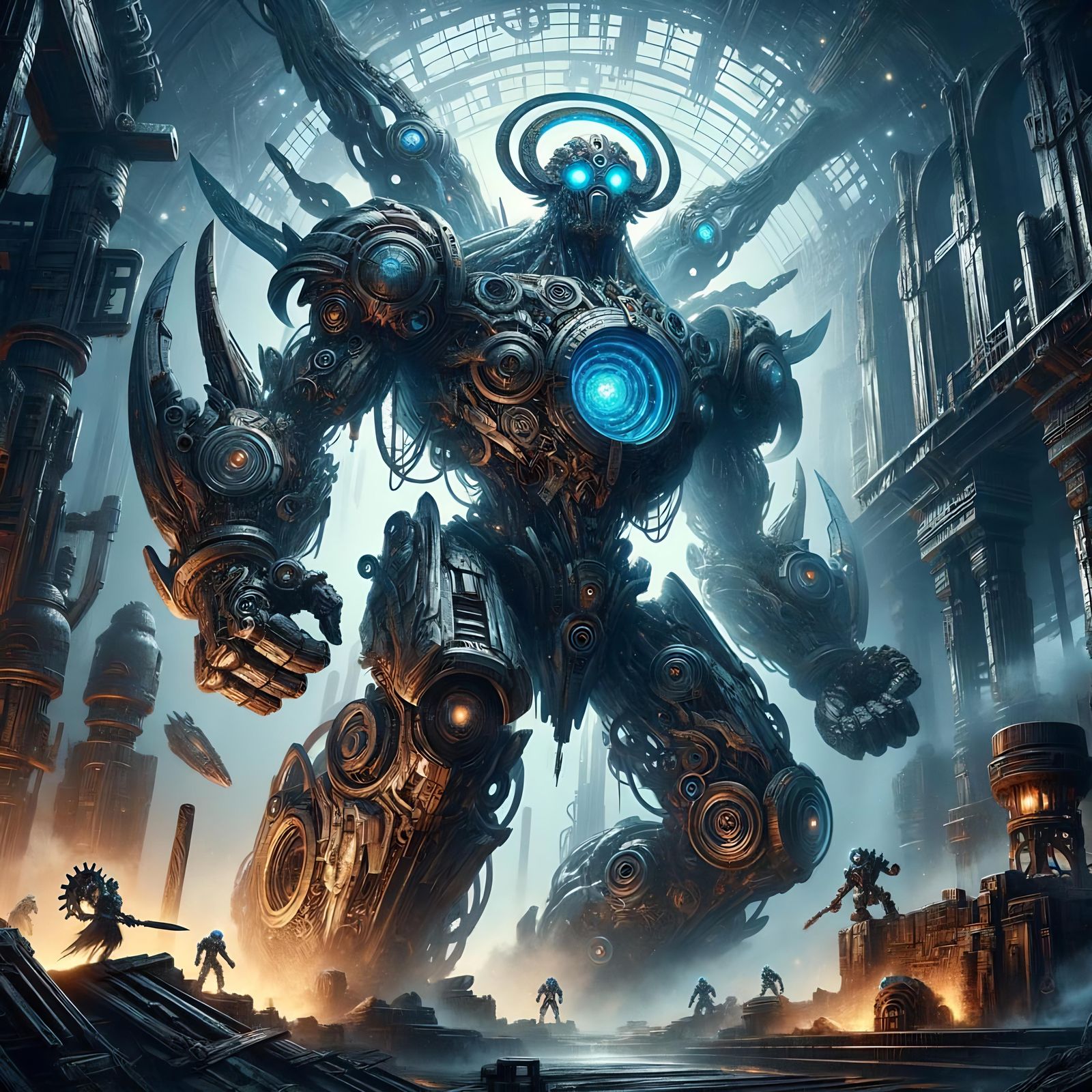 Colossal Anaxim in Metallic Forge Ruins