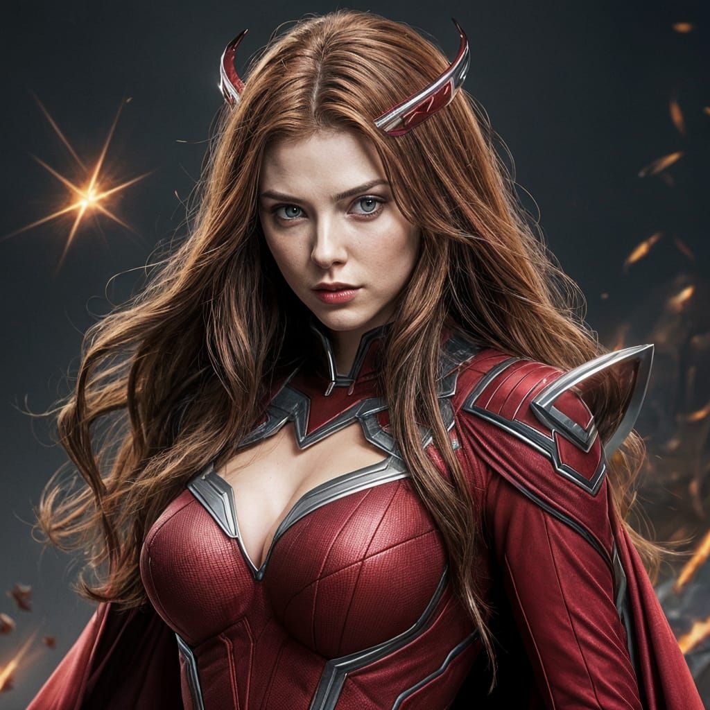 Scarlet Witch in Elegant Attire
