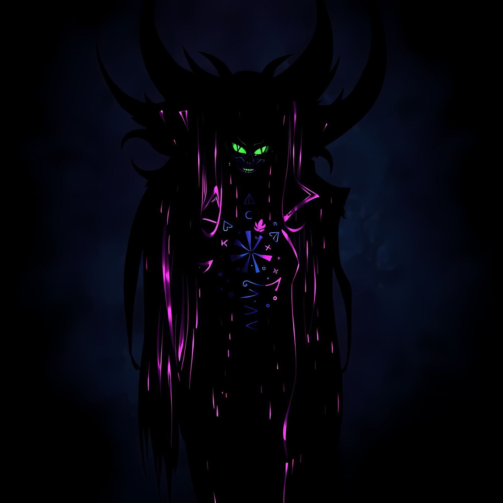Ethereal Rave Entity in Midnight Corruption