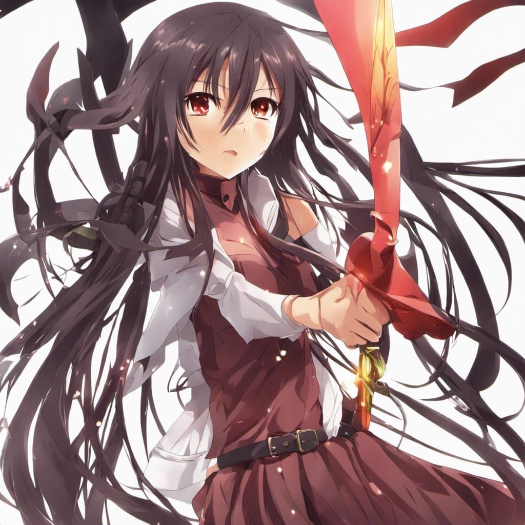 Shana with Red Sword: Anime Key Visual