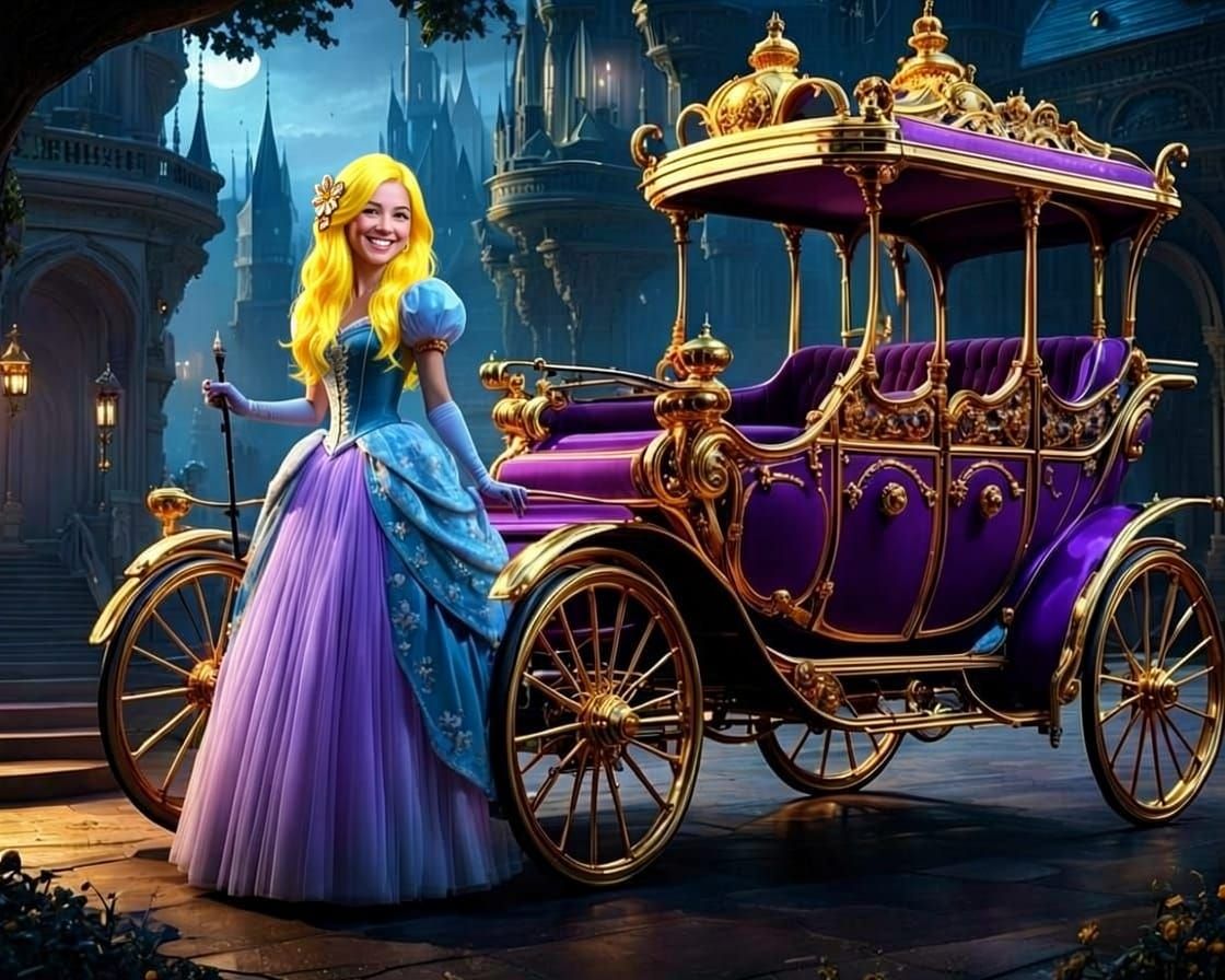 Cinderella and her golden coach
