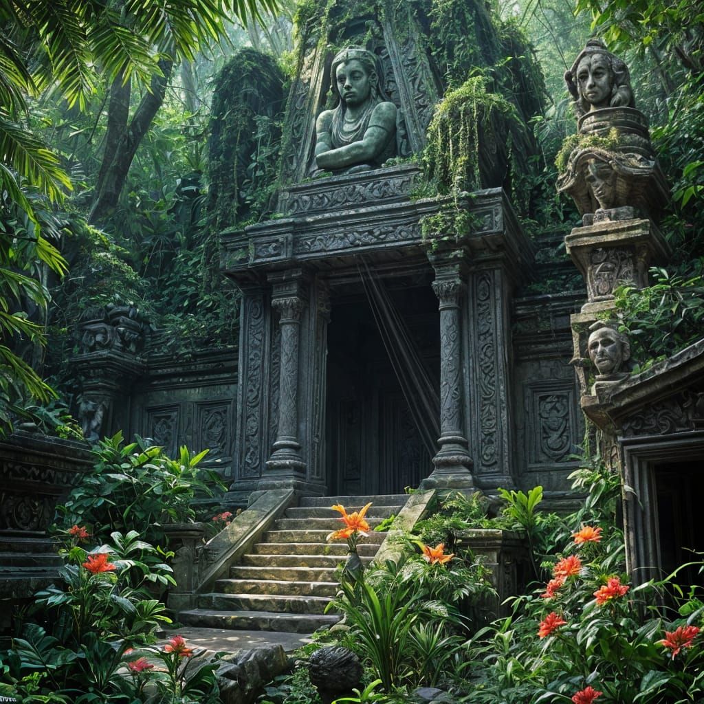 Ancient Temple Revealed in Jungle Glory