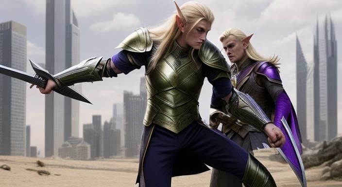 Ethereal Elf Warrior After Battle