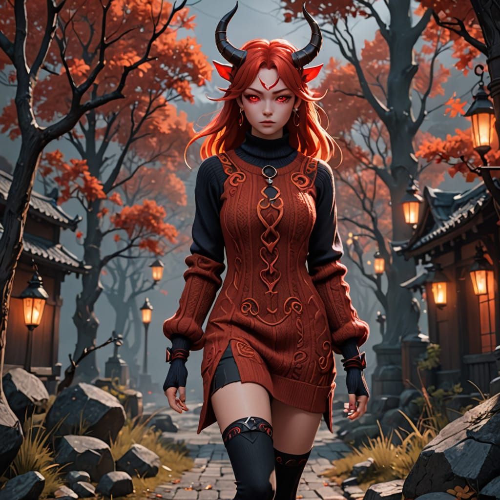 Mysterious Demon Girl Walks into a Dark Fantasy Realm