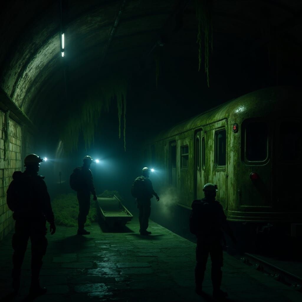 Subway Station Archaeology in Post-Apocalyptic Style