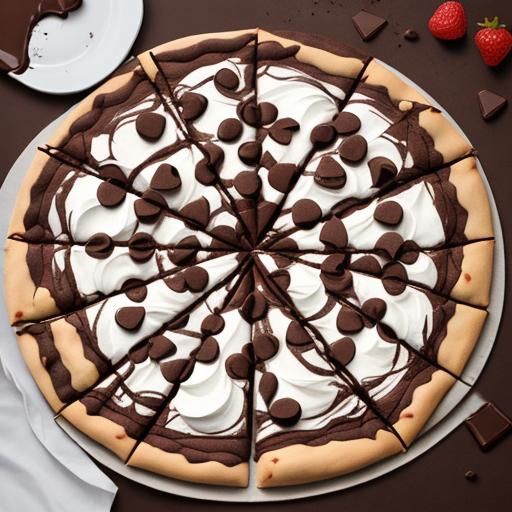 Chocolate pizza
